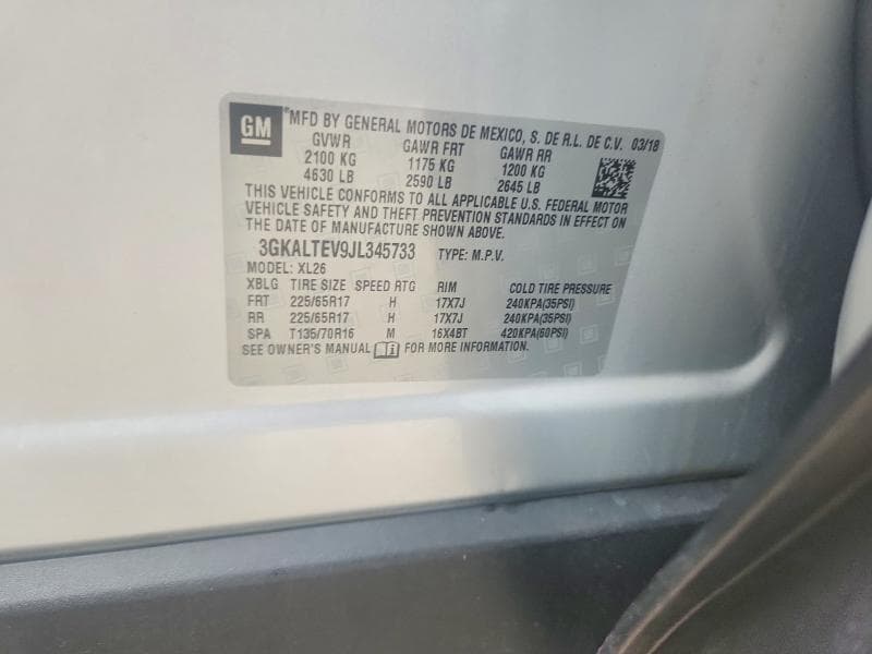 2018 GMC TERRAIN SLE 12