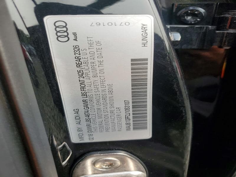 2018 AUDI S3 PREMIUM PLUS 13