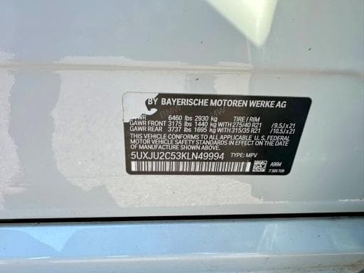 2019 BMW X5 XDRIVE50I 10