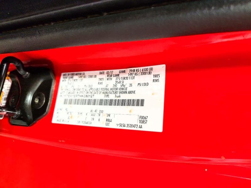 2017 FORD F150 SUPERCREW 12