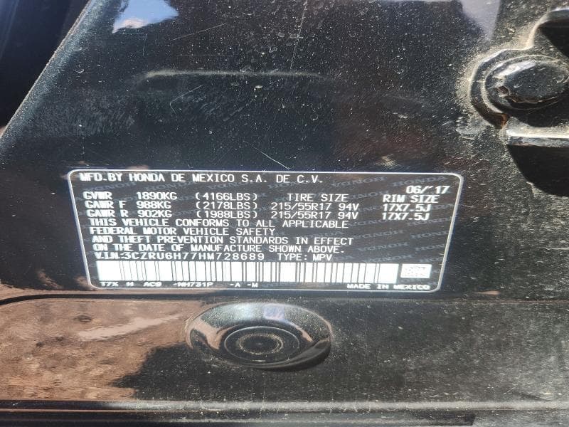 2017 HONDA HR-V EXL 13