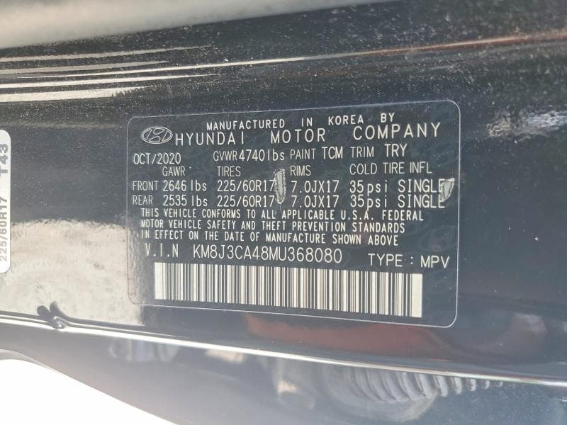 2021 HYUNDAI TUCSON VALUE 13