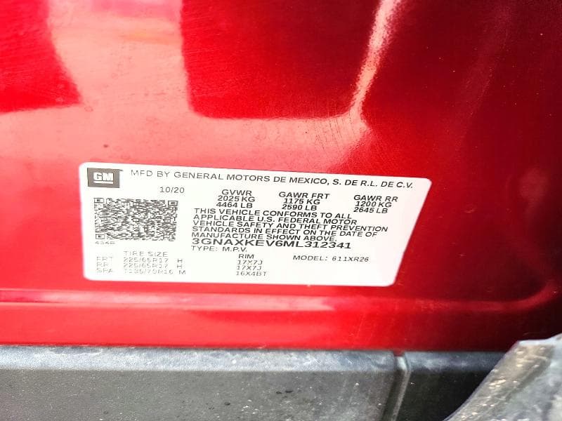2021 CHEVROLET EQUINOX LT 14