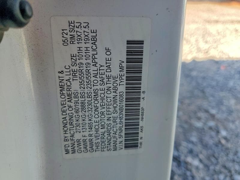 2022 HONDA ODYSSEY TOURING 13