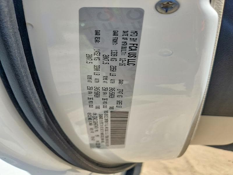 2017 CHRYSLER PACIFICA LIMITED 13