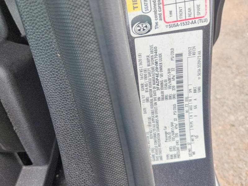 2017 FORD FIESTA SE 12