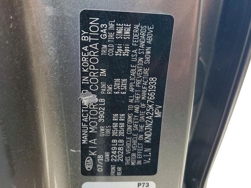 2019 KIA SOUL BASE 13