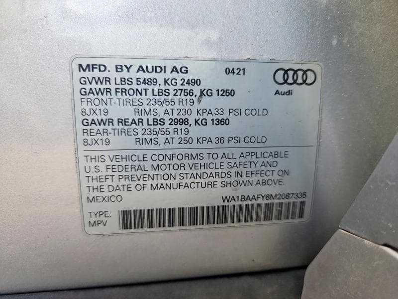 2021 AUDI Q5 PREMIUM PLUS 12