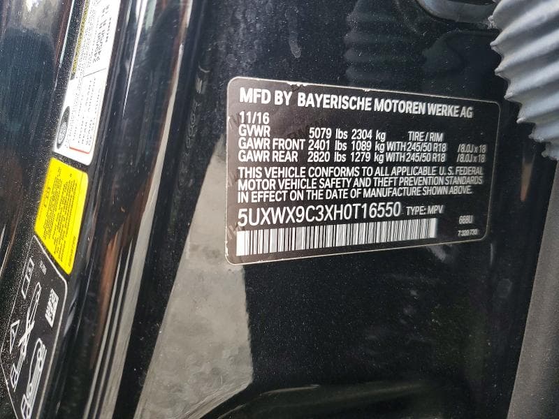 2017 BMW X3 XDRIVE28I 13