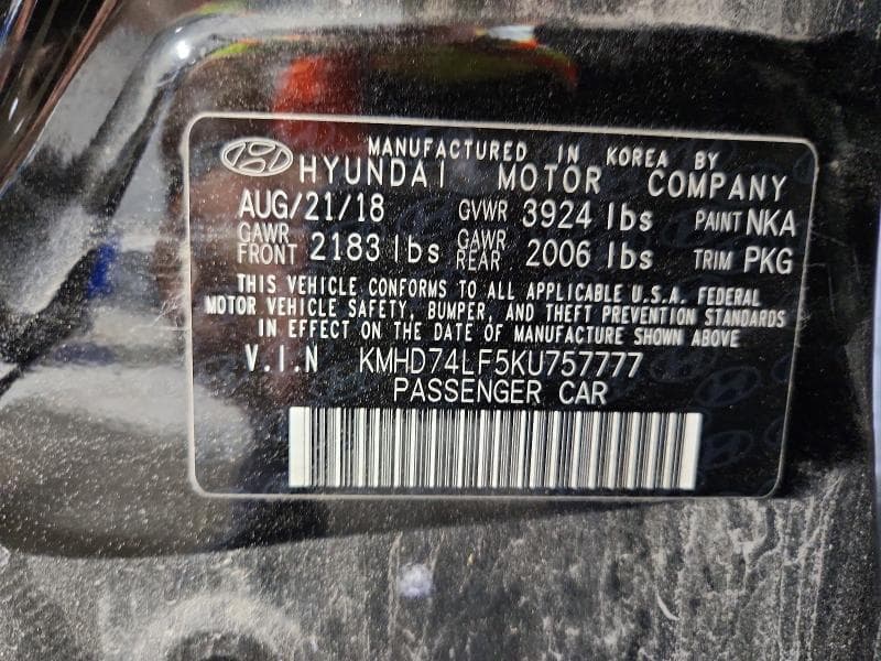 2019 HYUNDAI ELANTRA SE 13