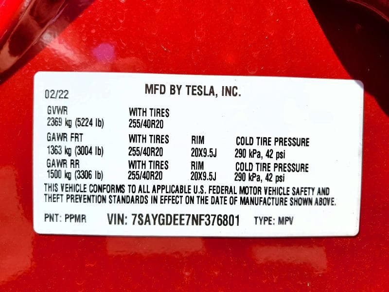 2022 TESLA MODEL Y 12