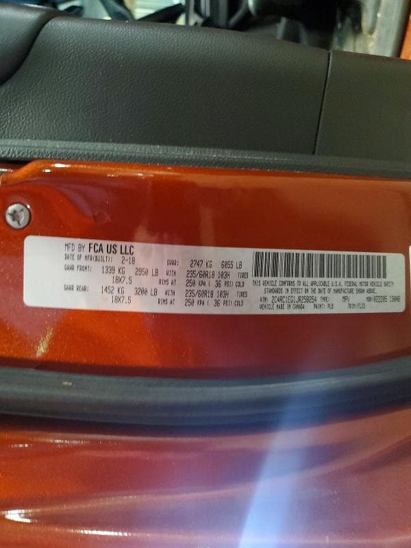 2018 CHRYSLER PACIFICA TOURING L PLUS 14