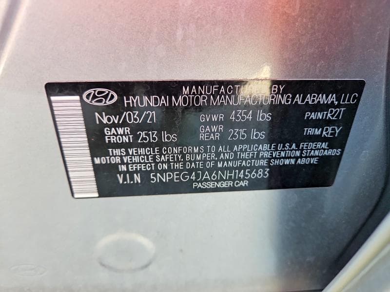 2022 HYUNDAI SONATA SE 12