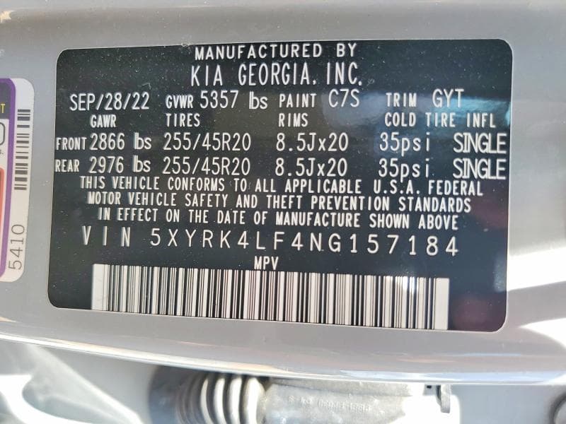 2022 KIA SORENTO SX 13