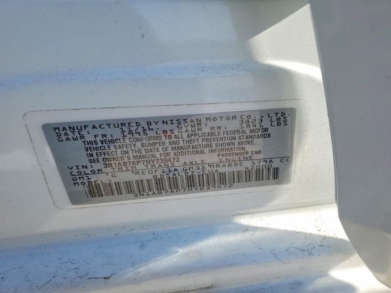 2017 NISSAN SENTRA SV 12