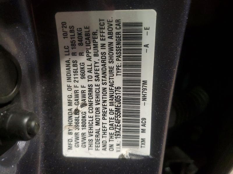 2021 HONDA INSIGHT EX 13