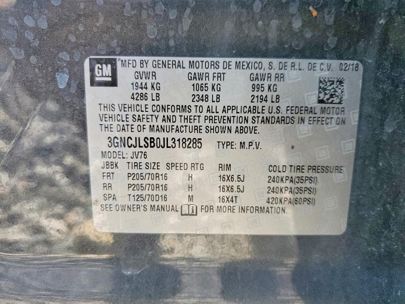 2018 CHEVROLET TRAX 1LT 13