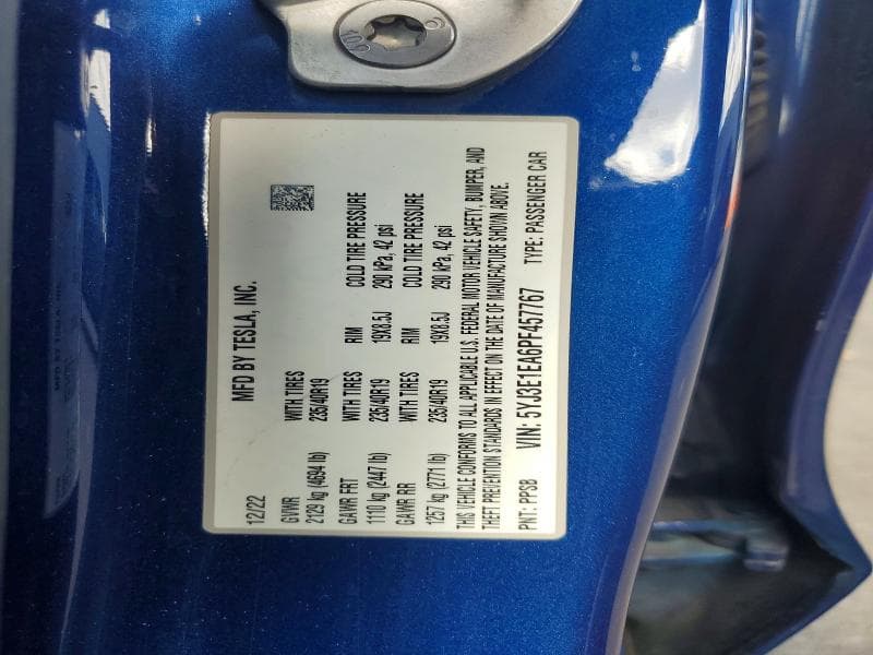 2023 TESLA MODEL 3 12