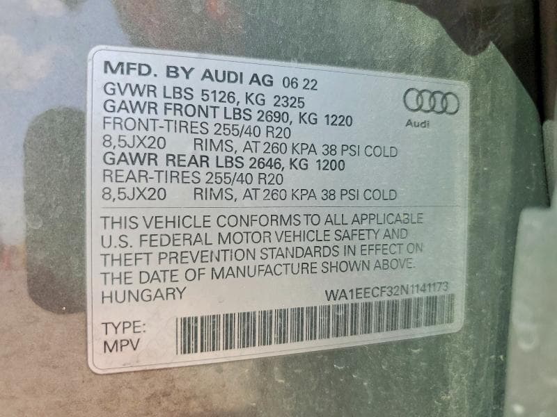 2022 AUDI Q3 PREMIUM PLUS S LINE 45 13