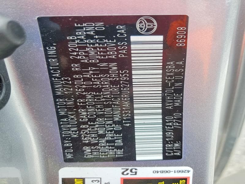 2024 TOYOTA CAMRY HYBRID SE 12