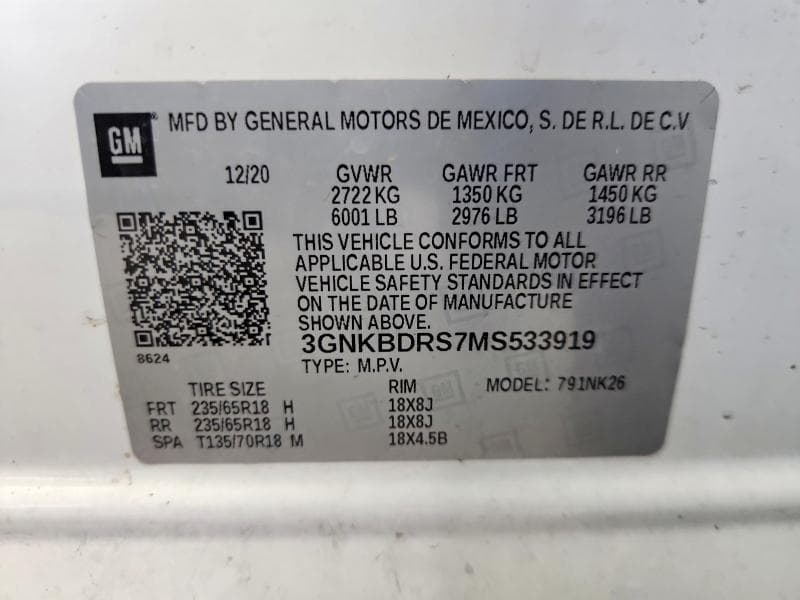 2021 CHEVROLET BLAZER 3LT 13