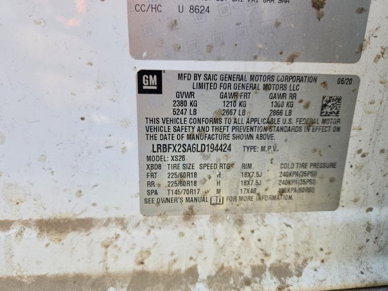 2020 BUICK ENVISION ESSENCE 12