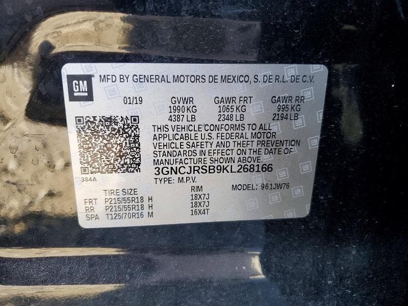 2019 CHEVROLET TRAX PREMIER 13