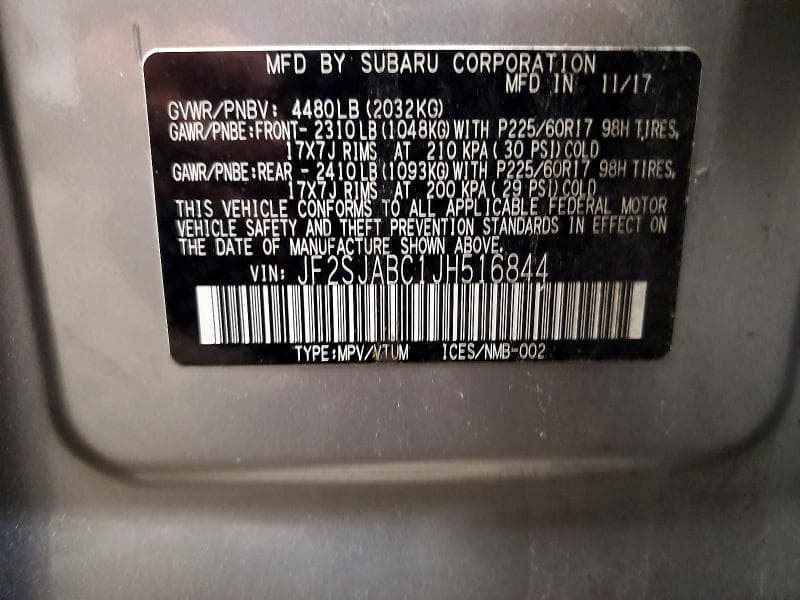 2018 SUBARU FORESTER 2.5I 13