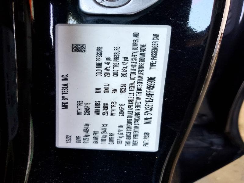 2023 TESLA MODEL 3 12