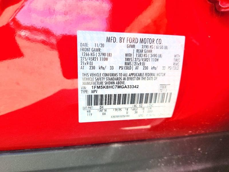 2021 FORD EXPLORER PLATINUM 12