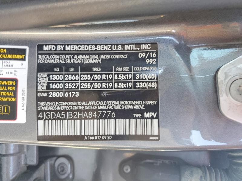 2017 MERCEDES-BENZ GLE 350 12
