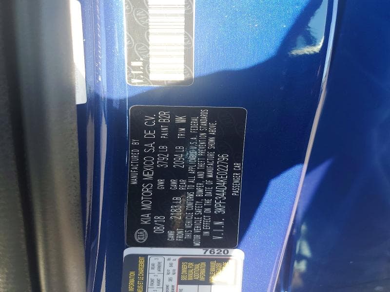 2019 KIA FORTE S 12