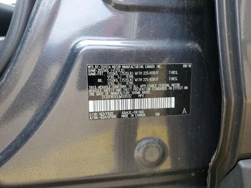 2018 TOYOTA RAV4 LE 14