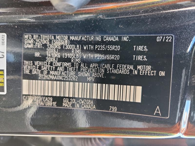 2022 LEXUS RX 350 13