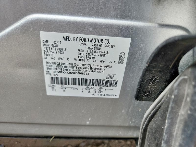 2019 FORD EDGE TITANIUM 13