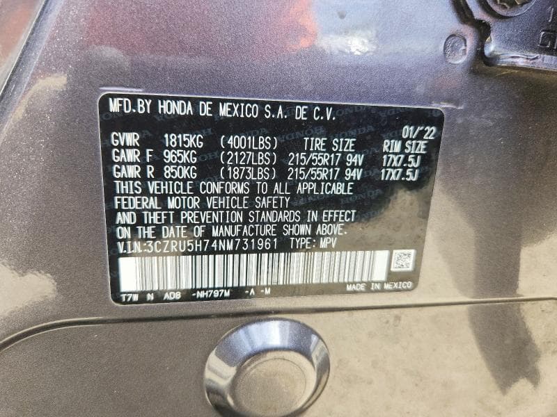 2022 HONDA HR-V EXL 13