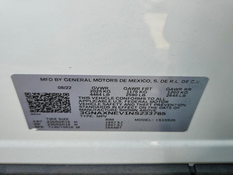 2022 CHEVROLET EQUINOX PREMIER 12