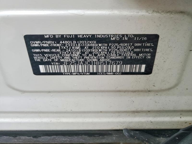 2017 SUBARU FORESTER 2.5I LIMITED 13