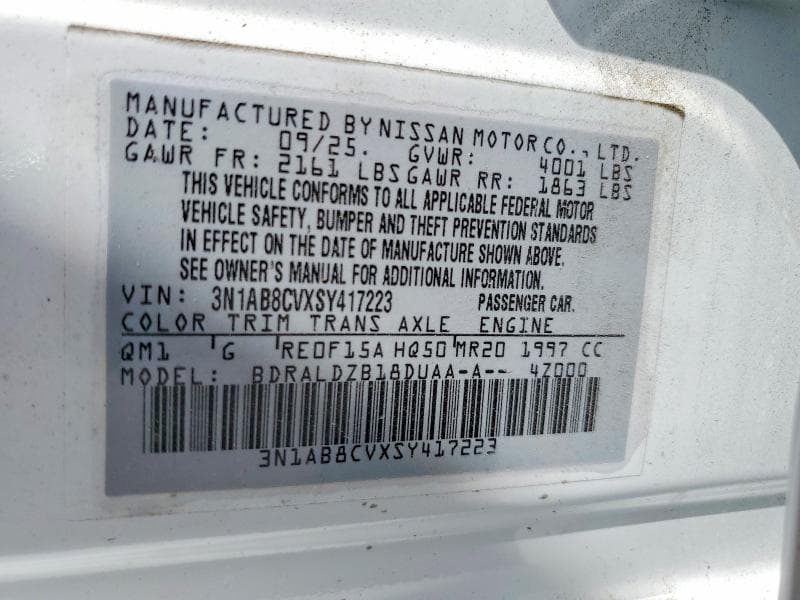 2025 NISSAN SENTRA SV 12