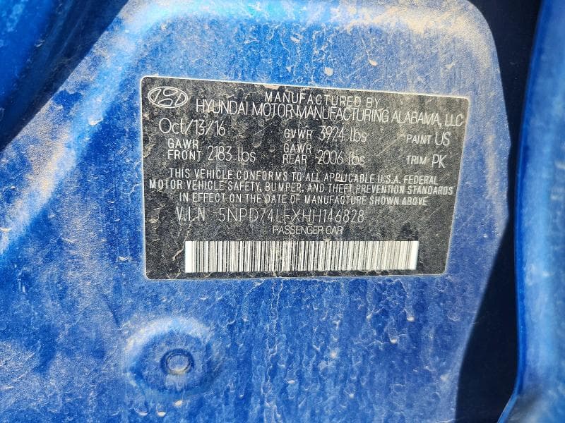 2017 HYUNDAI ELANTRA SE 12