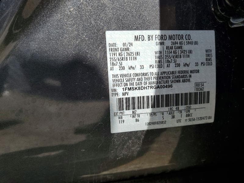 2024 FORD EXPLORER XLT 12