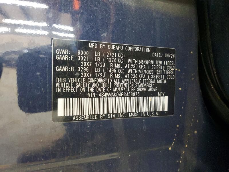 2024 SUBARU ASCENT ONYX EDITION 13