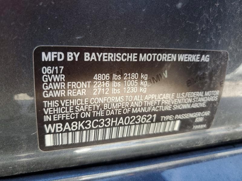 2017 BMW 330 XI 12