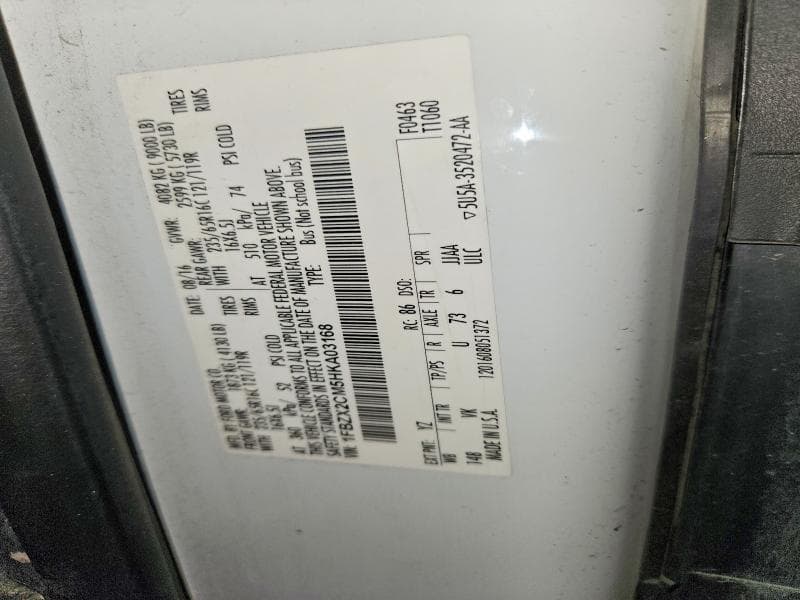 2017 FORD TRANSIT T-350 13