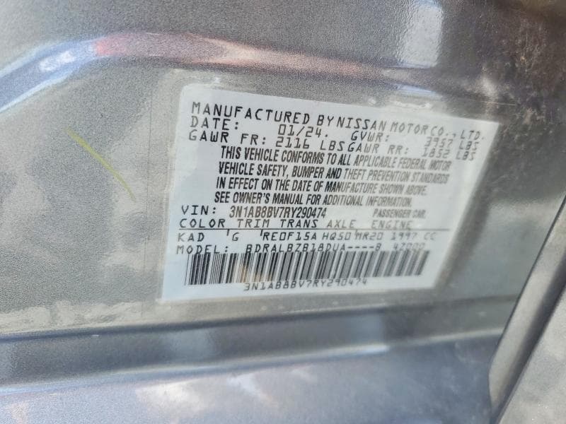 2024 NISSAN SENTRA S 12