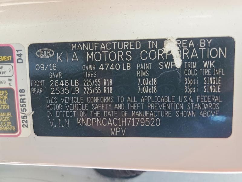 2017 KIA SPORTAGE EX 13