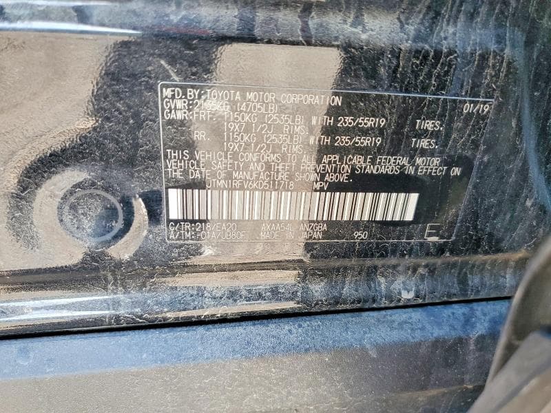 2019 TOYOTA RAV4 LIMITED 13