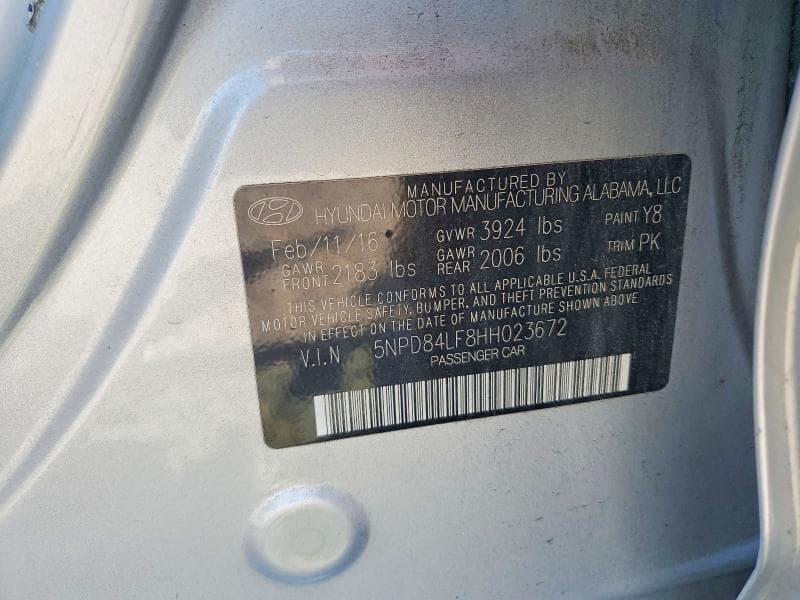 2017 HYUNDAI ELANTRA SE 13