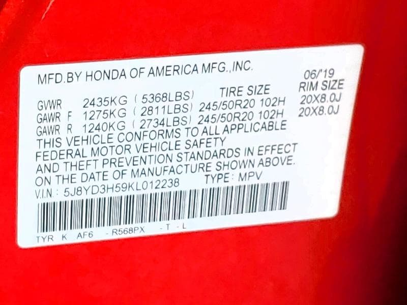 2019 ACURA MDX TECHNOLOGY 14
