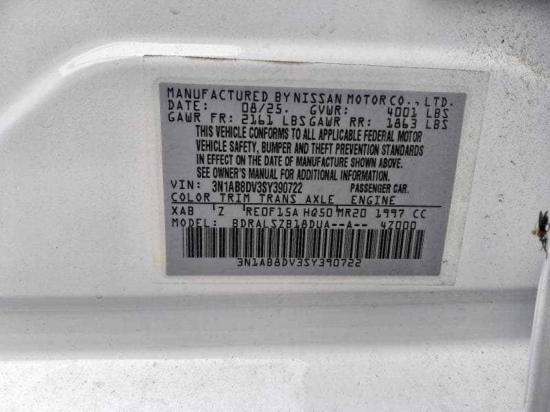 2025 NISSAN SENTRA SR 12